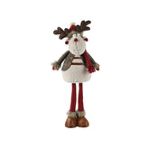 Decoris Polyester Deer Standing 70cm - Red